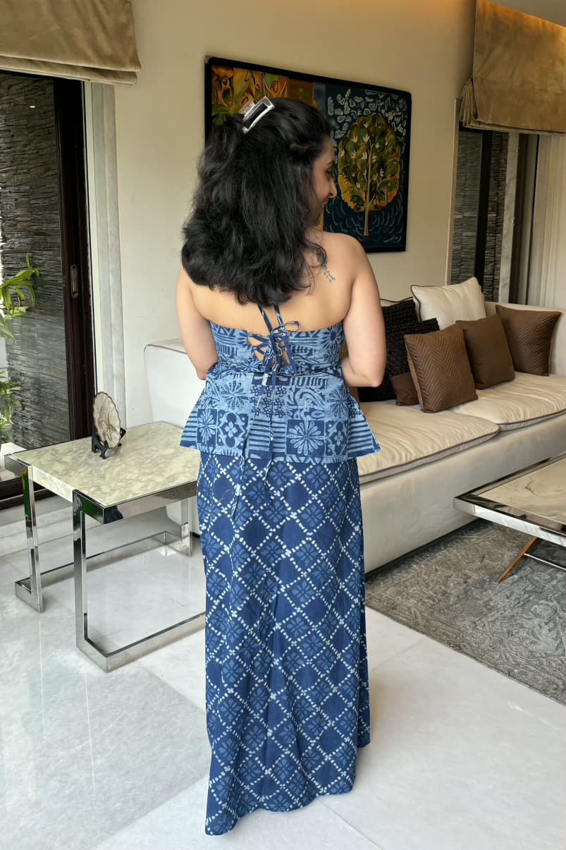 Azure Top & Skirt Co-ord