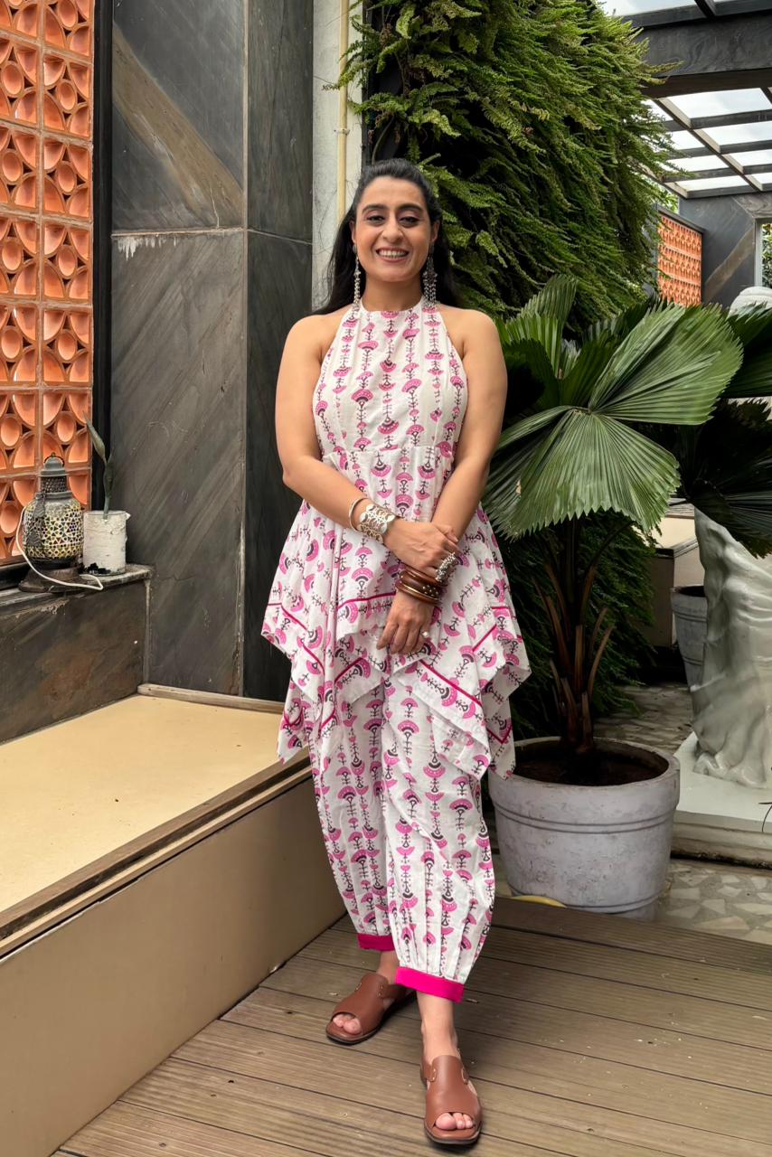 Pink Drama Cord Co-ord